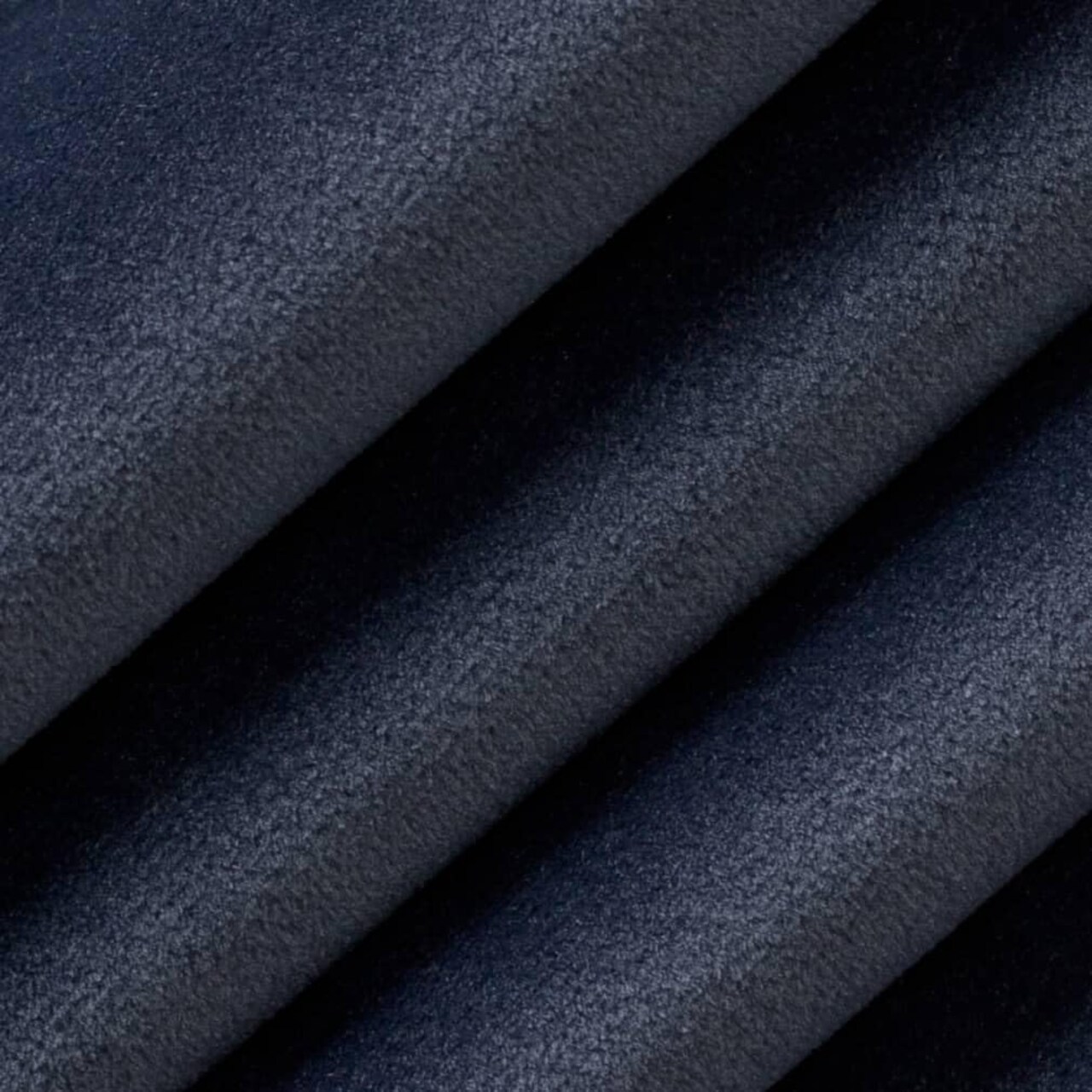 Blue Velvet Upholstery Fabric by The Yard - SKU: Novak Deep Sea